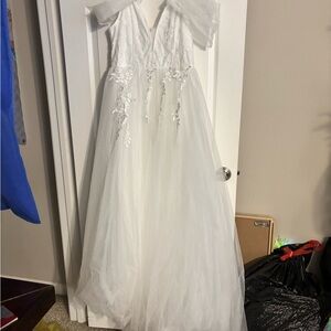 Elegant White Kids Dress